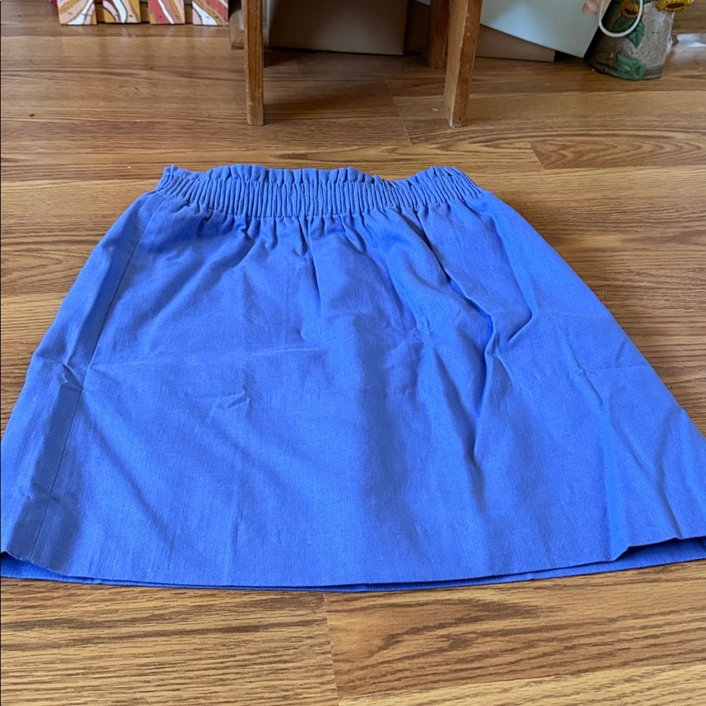 J. Crew Perwinkle Elastic-Waist Mini Skirt